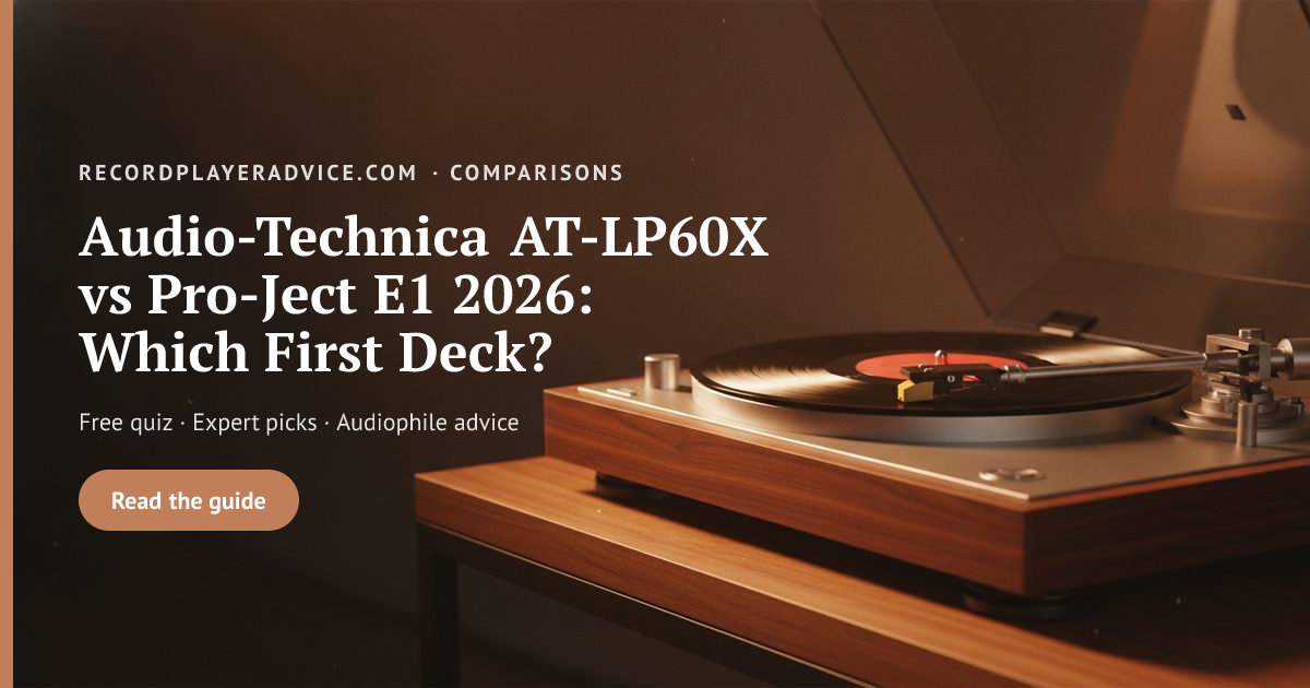 Audio-Technica AT-LP60X vs Pro-Ject E1 2026 | First Turntable | Record ...